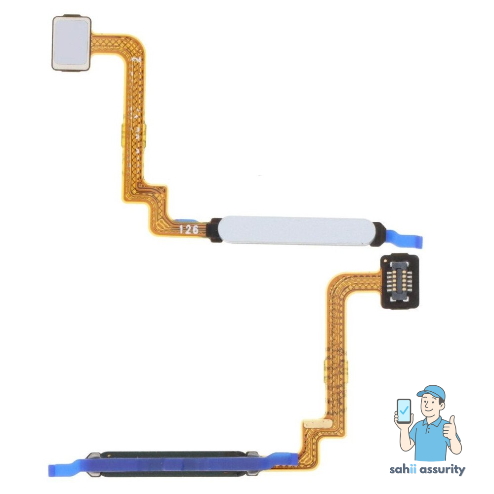Fingerprint Sensor with Flex Cable for Xiaomi Redmi 10 Prime White